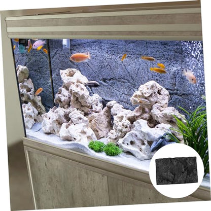 3D Rock Background Panel for Aquarium and Reptile Tanks Waterproof Fish Tank Decoration 45x28cm Realistic Aquarium Background Board