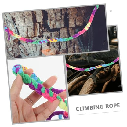Happyyami 2pcs Crab Climbing Toy Vines for Reptile Habitat Decoration Lightweight Crab Climbing Rope for Lizards Snakes Geckos for Terrariums and Aquariums