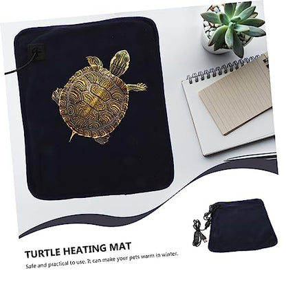 VANZACK 1pc Reptile Heating Pad Temperature Control USB Heated Mat for Turtles Lizards and Other Pets Easy to Clean Electric Warming Cushion for Sick Pregnant Animals - color: Navy