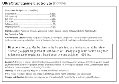 UltraCruz® Equine Elecountrolyte, 25 lb, Powder
