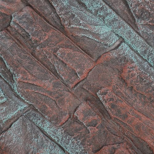 CDQL Aquarium Terrarium Background, Multipurpose 3D Reptile Background, Foam Aquarium Decor Backgrounds, Easy to Assemble for Reptiles Lizard Fish Frog (E) - size: E