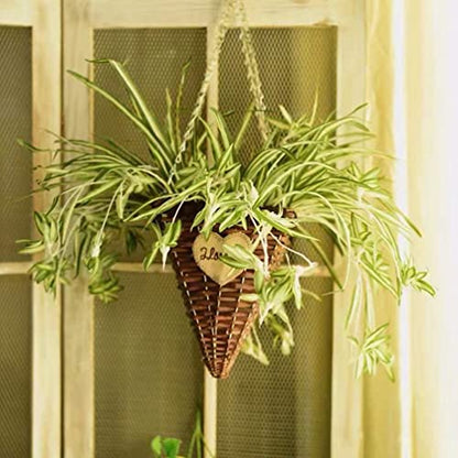 GBESTWOOW Artificial Spider Plant Hanging Vine Fake Greenery for Home Garden Office Wedding Decoreation 2pcs - size: 25 inch