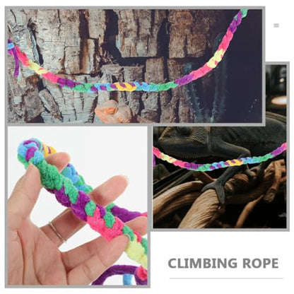 POPETPOP 2pcs Crab Climbing Vine Toy for Reptiles Cotton Rope Terrarium Accessory for Crabs Lizards Geckos and Snakes Easy to Use Climbing Structure