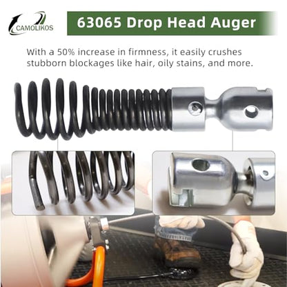 2pcs 63065 Drop Head Auger 4 in. L,Steel, Grey, 63065 Drop Head Auger T-217 4" (110 mm) Fit for K-40/45 K-50/K-3800/K-400