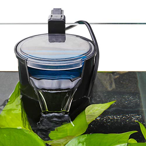 Senzeal Aquarium Turtle Filter Quiet Low Water Level Filter Pump 5W 400L/H Internal Fish Tank Filter for Fish Tank Turtle Tank