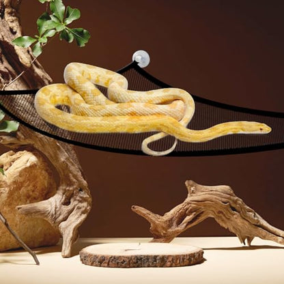 GEGURI Bearded Dragon Hammock Reptile Breathable Mesh Bed for Lizard Leopard Gecko Chameleon Snakes