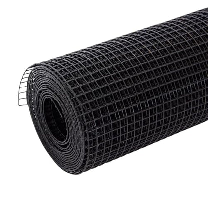 Hardware Cloth for Chicken Wire Fencing-1/4in Mesh AWG 19 Gauge 36in x 50ft Black Vinyl Coated Galvanized Welded Wire Mesh Roll-Poultry Netting, Rabbit Cages, Snake Barrier, Garden Fencing - color: Black, size: 1/4" 36" x 50' (AWG 19Ga)