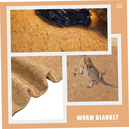 WOONEKY Bedding Carpet Liner for Reptiles Snakes Turtles and Lizards Washable and Reusable Substrate Cushion for Terrarium Environments