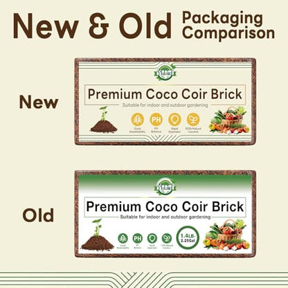 Halatool 10-Pack Coco Coir Bricks, Organic Coconut Coir Soil for Plants, Gradening, Seed Starter, Potting Mix, Reptile Substrate, 72 Quart Expanding Soil - color: 10 Pack