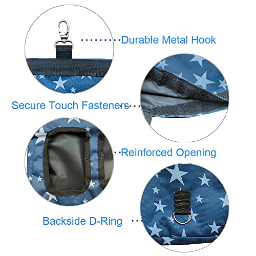 Hanging Hay Feeder Bag for Guinea Pigs, Bunnies, Chinchillas. Stars - color: Stars