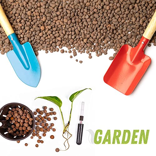 PGN Clay Pebbles for Hydroponic Growing - 5 Liters (2 Pounds) - Organic Expanded Clay Balls for Plants - PH Neutral Leca for Plants - Aquaponics and Hydroponics Supplies in a Resealable Storage Bag - size: 5 Liters (2 Pounds)