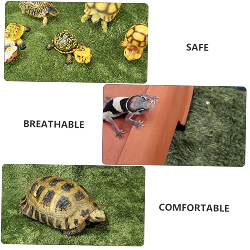 Abaodam 2Pcs Looking Reptile Moss Carpets Absorbent Mats for Climbing Pets Non Abrasive Comfortable for Reptiles for Terrariums and Habitats