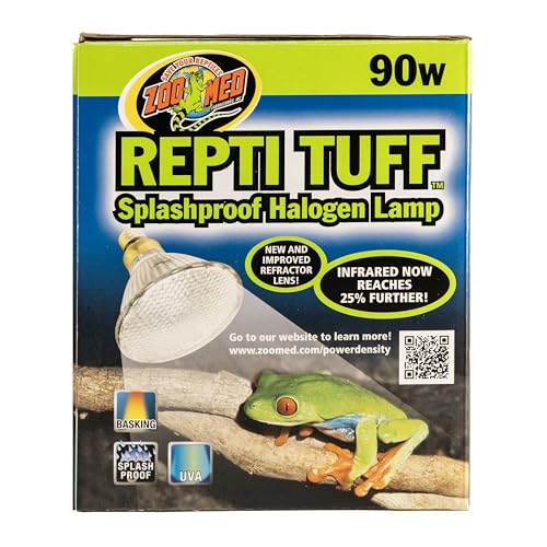 Zoo Med Turtle Tuff Splashproof Halogen Lamp 90 Watts - size: 90 W (Pack of 1)