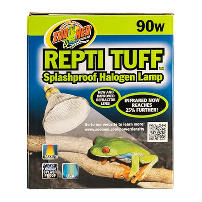 Zoo Med Turtle Tuff Splashproof Halogen Lamp 90 Watts - size: 90 W (Pack of 1)