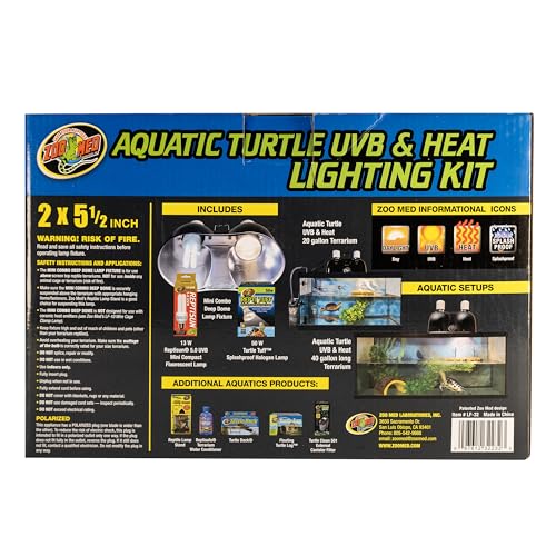 Zoo Med Aquatic Turtle UVB & Heat Lighting Kit
