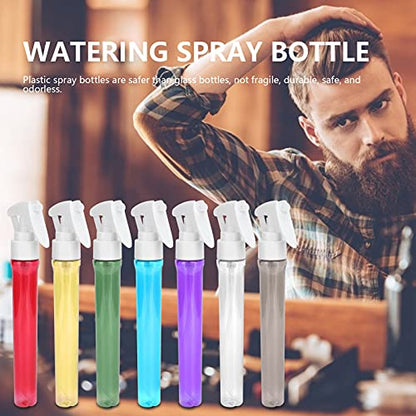 Brrnoo 38ml Mini Spray Bottles for Hair, Empty Plastic Travel Fine Mist Bottles, Refillable Continuous Fine Mist Sprayer Perfume Bottle for Make up Cosmetic (Transparent)