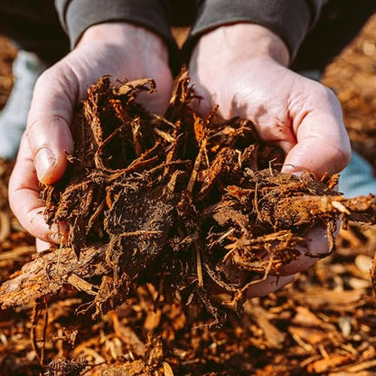 GARDENWISE Premium Gold Wood Mulch for Landscaping, Gardens, Lawns, Potting Media, and Potted Plants (0.2 CF - 4.8 L - 5 QTS) - color: Gold Wood Mulch, size: 0.2 CF - 4.8 L - 5 QTS
