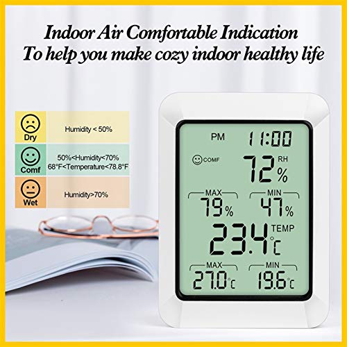 Digital Thermometer Hygrometer Room Indoor Temperature Sensor Humidity Meter Wireless Hygrometer