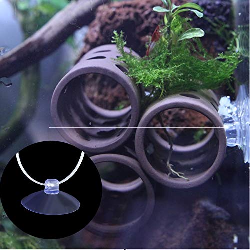 ANCIRS 30pcs 35mm Suction Cups with 50pcs Transparent Zip Ties, Rubber Anti-Collision Sucker Pad Without Hooks for Home & Kitchen Hanging Organization - size: 35 mm