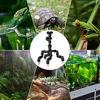 4 Pcs Reptile Mister Nozzle Terrarium Reptile Fogger with Valve, Adjustable Terrarium Misting Accessories Cooling Misting System for Reptiles Rainforest