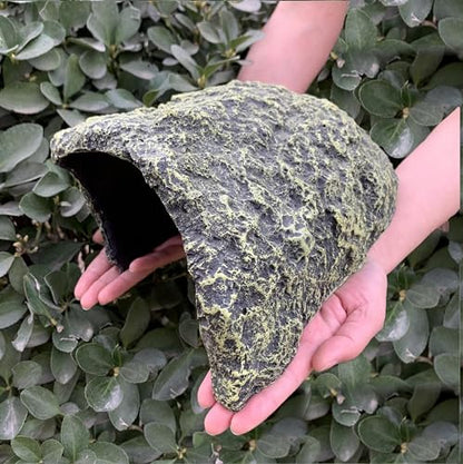 Extra Large Reptile Hide Resin Snake Hides for Ball Pythons Reptile Hides and Caves Simulation Rock Reptile Hideout for Habitat Lizard Leopard Gecko Bearded Dragon Turtle Hideout Terrarium Decor