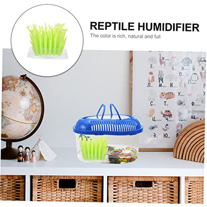 CHILDWEET Reptile Humidifier for Terrarium Decoration Energy-efficient Design with Simulation Plants Increases Humidity for Reptile Habitats