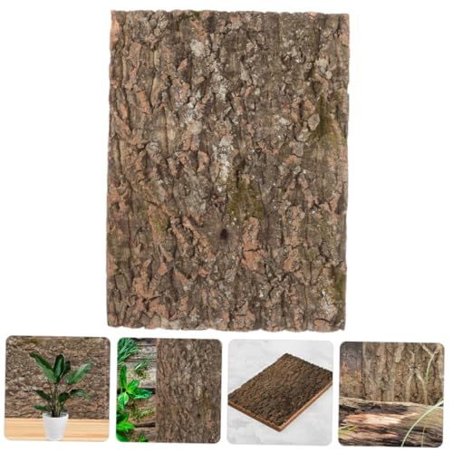 Terrarium Background Natural Tree Bark Backdrop for Reptile Tanks Aquariums Cork Bark Climbing Mat Delicate Habitat Decoration Creates Lifelike Environment for Reptiles