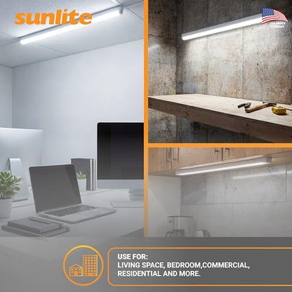 Sunlite 30440 F54T5/841/HO 4 Foot T5 Linear Fluorescent Lamp, 54 Watts, 5000 Lumens, 4100K Cool White, Miniature G5 Bi-Pin Base, ROHS Compliant, High Performance Straight Tube, 40 Pack - color: 4100k, style: 54 watts (45.80-Inch)