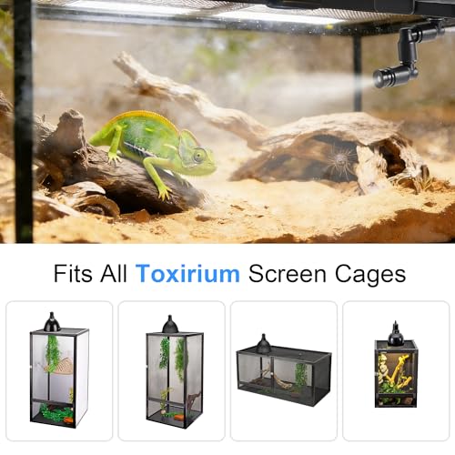Reptile Mister Connector with 1/4" Fine Mist Nozzles – Stable Fogger System for Terrarium, Vivarium, Paludarium, Amphibians, Plants – Easy Installation on Screens - size: Misting connector with Nozzle