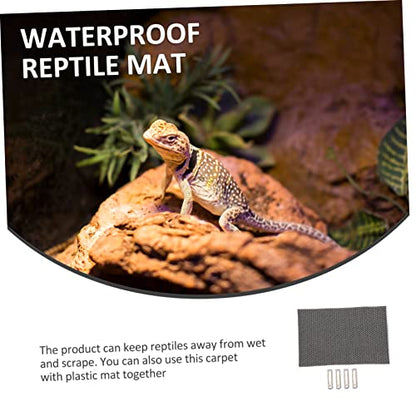 Garneck Waterproof Humidity Mat for Reptile Cage 3-in-1 Turtle Lizard Carpet Liner PET Bedding Substrate for Terrarium for Snakes and Tortoises