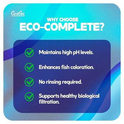 Carib Sea Eco-Complete African Cichlid Substrate – 20 lb – Live Sand for Aquariums – Supports High pH, Buffers Water for Life – Ideal for African Cichlids
