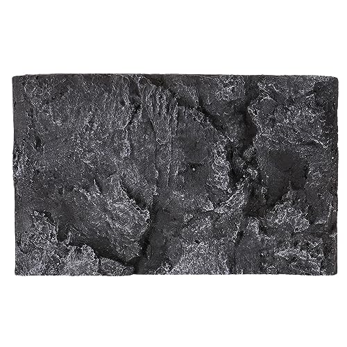 Baluue 3D Rock Terrarium Background, 12" x 18" PU Material Reptile Tank Background Decor for Lizard Bearded Dragon Gecko Spider Chameleon Rock Terrarium Panel
