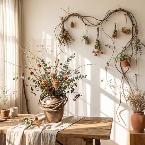 1pc Artificial Vine Decoration for Home Office Wedding Indoor Outdoor Wall Hanging Fake Greenery DIY Tropical Rainforest Habitat Reptile Terrarium Decor Party