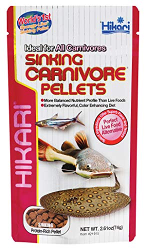 Hikari Sinking Carnivore Pellets for Pets, 2.61-Ounce - size: 2.61 Ounce (Pack of 1)