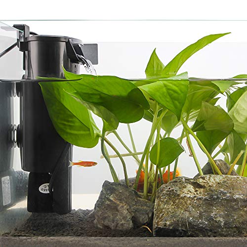 Senzeal Aquarium Turtle Filter Quiet Low Water Level Filter Pump 5W 400L/H Internal Fish Tank Filter for Fish Tank Turtle Tank