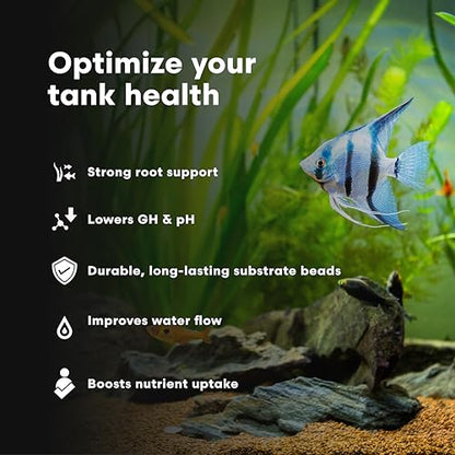 Brightwell Aquatics FlorinVolcanīt Rio Escuro-F – Volcanic Substrate for Freshwater Planted & Shrimp Aquariums – Boosts Root Growth, Lowers GH & pH, 24lb - size: 24 lbs