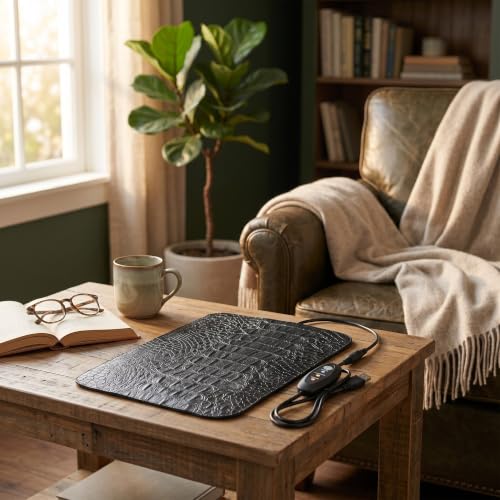 USB Powered Reptile Heating Pad 7.5W/8.5W Small Heat Mat for Tortoise Lizard Crab Under Tank Terrarium Heater - size: S