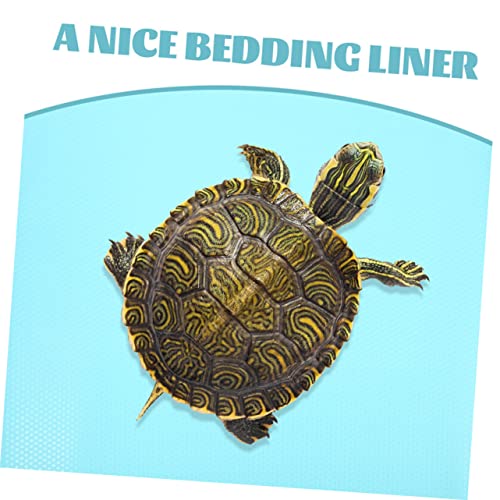 Sosoport Large Reptile Carpet Eva Mat for Bearded Dragon Snake Gecko Lizard Safe Non-Slip Cage Liner - color: Sky-blue