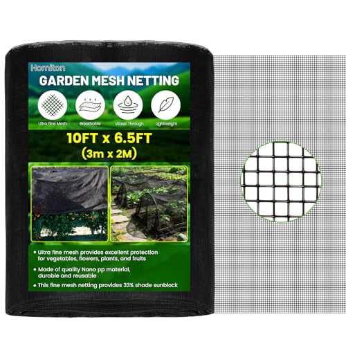 Stronger Garden Mesh Netting,10 x 6.5 FT Ultra Fine Nano PP Plant Covers, Small Animals Bird Net Barrier Screen for Vegetables Plants Fruits Flowers Protection, Shading Rate 33% - size: 10 x 6.5 FT
