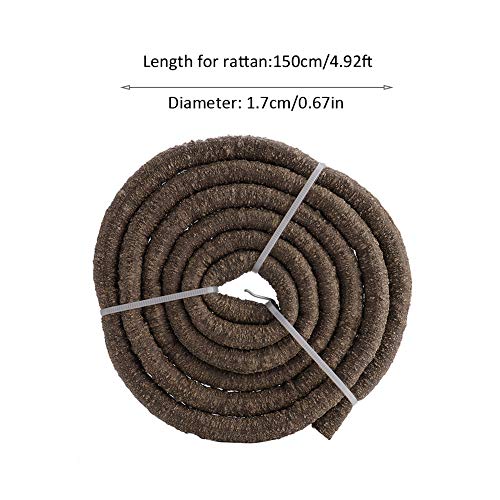 FILFEEL Artificial Reptile Rattan Climbing Branch Flexible Vine Decor for Gecko Terrarium Aquarium PU Material 4.92ft L