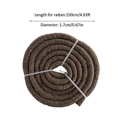 FILFEEL Artificial Reptile Rattan Climbing Branch Flexible Vine Decor for Gecko Terrarium Aquarium PU Material 4.92ft L