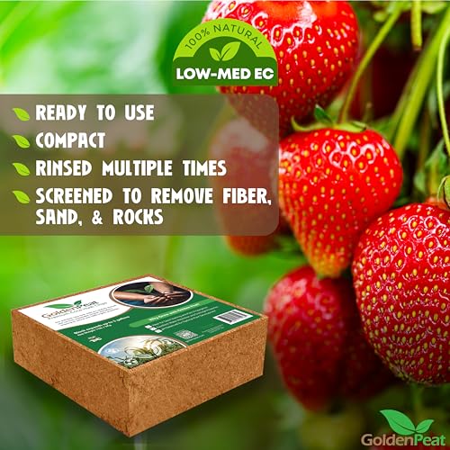 Organic 11 lb Compressed Coco peat Block is a high-Performance, Nutrient-Rich Coco Pith with Low - Medium EC for Heavy-Feeding Plants. Specially Engineered for Optimal Root Growth