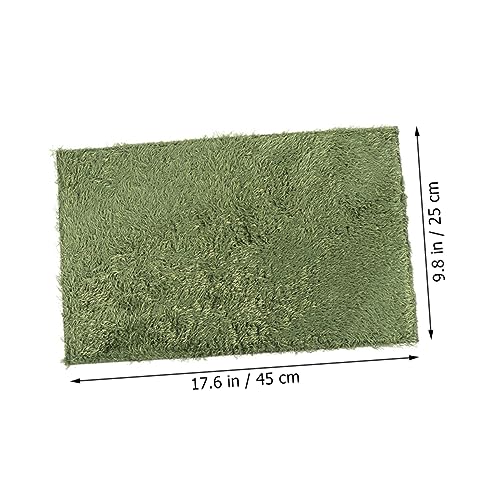 balacoo 2pcs Reptile Terrarium Liner Washable Fake Moss Carpet for Snakes Turtles and Lizards Reusable Household Reptile Mat for Moisture Control and Natural Decor