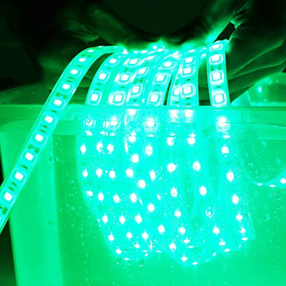 Boat Lights, Green LED Light Strip Underwater 12 Volt IP68 Waterproof Outdoor Lighting Products Boat Accessories Navigation Boat Lights Bow and Stern Led for Pontoon Kayak Pool Fish Marine... - color: Green