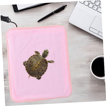 VANZACK 1pc Pet Heating Pad Pet Bed Dragon Reptile Under Tank Heating Pad Chicken Coop Rabbit Turtle Basking Platform Thermostat Reptile Turtle Tank Blanket Frog Snake Gecko Pink Polyester - color: Pink