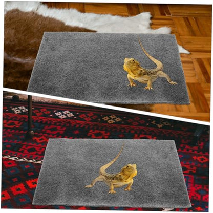 3pcs Reptile Carpet Liner Washable and Reusable Substrate Mat for Turtles Lizards Snakes and Geckos Water-Absorbent Cushion for Terrarium Setup