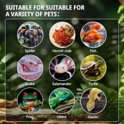 17 Gallon Reptile Glass Tank 20"x14"x14" with Drainage Hole - Pre-Assembled Reptile Cage Enclosure for Turtle,Tortoise,Hermit Crab,Bearded Dragon,Gecko,Lizard,Snake,Spider,Fish,Tarantula - size: 20*14*14inch with drainage hole