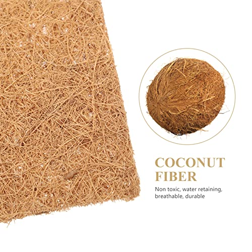 POPETPOP 6pcs Natural Coconut Fiber Pads for Chickens Reptiles Multi-use Breeding Mat for Pet Eggs Easy to Chicken Nesting Pads Lightweight