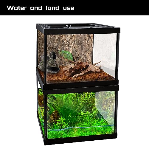 Mini Reptile Glass Terrarium Tank 8 * 8 * 6" Full View, Amphibians Box Habitat Enclosure Cage for Frog,Spiders,Dubia Cockroach,Praying Mantis,Cricket,Tarantula,Hermit Crab - size: 8*8*6inch