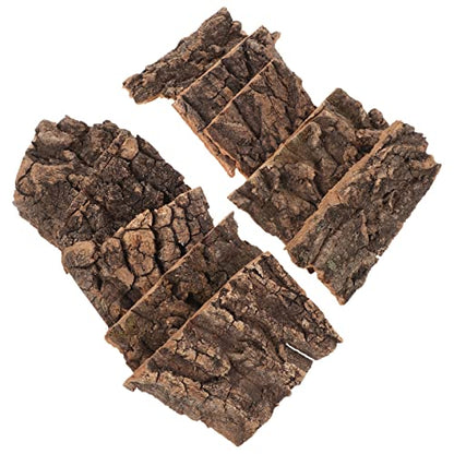 Homoyoyo 10pcs Cork Bark Decorations Chameleon Tank Background Snake Tank Decorations